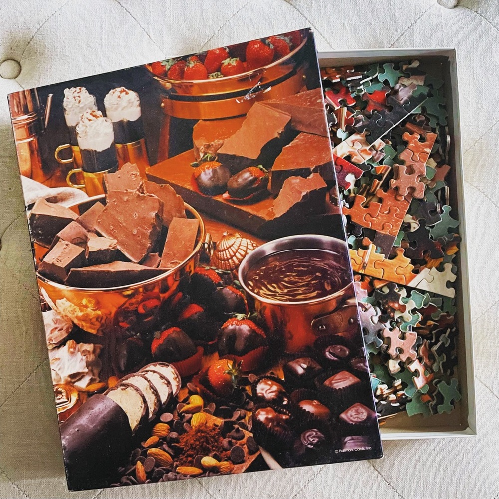 🍫 Vintage 1981 Springbok Dreamy Creamy Chocolate Puzzle PZL4130 500+ Pieces